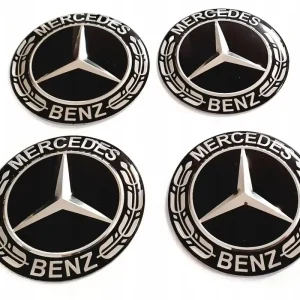 MERCEDES NAKLEJKI EMBLEMAT ZNACZKI LOGO 60mm 4szt. Ekspresowa dostawa