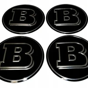 Ekspresowa dostawa MERCEDES BRABUS EMBLEMAT NAKLEJKI ZNACZKI LOGO 56MM 4SZT