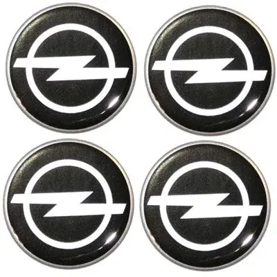Tylko dziś Naklejki na kołpaki emblemat Opel 60mm czarne sil