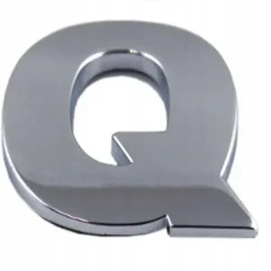EMBLEMAT DBautomotive LITERA LITERKA CYFRA CYFRY CHROM NAKLEJKA 3D - Q q Zamów teraz