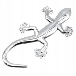 Emblemat Naklejka 3D Wypukła Giętka Gekon Jaszczurka Salamandra Plastik Oferta limitowana