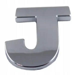 EMBLEMAT LITERA LITERKA CYFRA CYFRY CHROM J j Ostatnia szansa