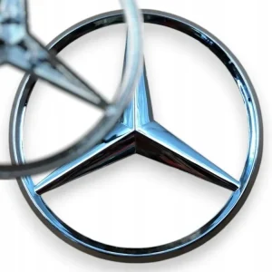 Premium Logo Bagażnika 85mm Znaczek Srebrny Połysk Tył A2238170100 Do S W223 04-10