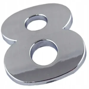 Ekspresowa dostawa F8D54 EMBLEMAT CYFRA CYFRY LITERA DUŻA CHROM 8 osi