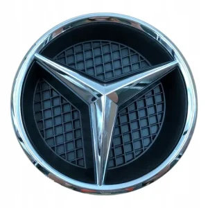 Srebrny Znak Grilla Emblemat Połysk 82mm Przód A0008880100 Do Mercedes Benz Najlepsza cena