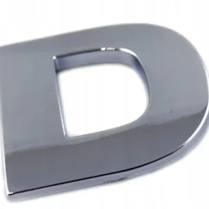 Wysoka jakość EMBLEMAT LITERA LITERKA CHROM D D DUŻE 5,6CM E8W99