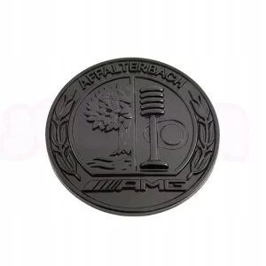 EMBLEMAT logo MERCEDES naklejka AFFALTERBACH AMG 65MM czarny Darmowa dostawa