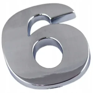 E6C32 EMBLEMAT CYFRA CYFRY LITERA DUŻA CHROM 6 sze Oferta