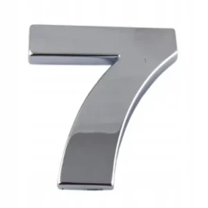 EMBLEMAT CYFRA CYFRY LITERA LITERKA CHROM NAKLEJKA NALEPKA 3D " SIEDEM 7 Zamów teraz