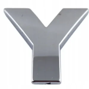 Niska cena EMBLEMAT DBautomotive LITERA LITERKA CYFRA CYFRY CHROM NAKLEJKA 3D - Y y