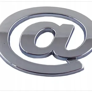 E4B24 EMBLEMAT LITERA LITERKA CYFRA CYFRY CHROM @ MAŁPA 89513 Zwrot pieniędzy