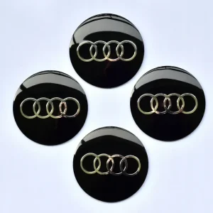 Oferta 4 szt. AUDI 64 mm naklejki aluminiowe emblematy logo na dekielki kołpaki