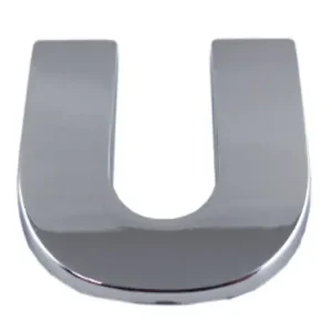 EMBLEMAT LITERA LITERKA CYFRA CYFRY CHROM U u Promocja