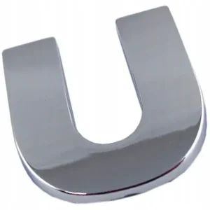 Ostatnia szansa P8T69 EMBLEMAT LITERA LITERKA CHROM U u DUŻA 5,6cm