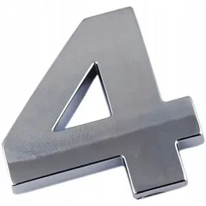 Tylko dziś K9W14 EMBLEMAT CYFRA CYFRY LITERA LITERKA CHROM 4