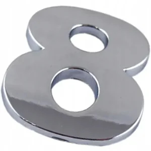 W8X54 EMBLEMAT CYFRA CYFRY LITERA MAŁA CHROM 8 osi Tylko dziś