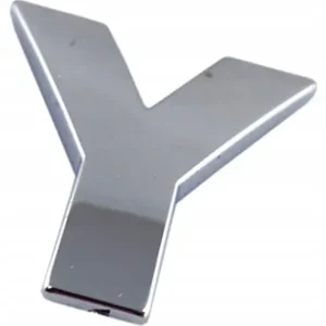 N4F45 EMBLEMAT LITERA LITERKA CHROM Y y DUŻE 5,6cm Premium