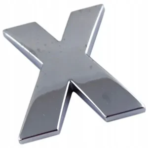 B8E52 EMBLEMAT LITERA LITERKA CHROM x X DUŻA 5,6cm Zamów teraz