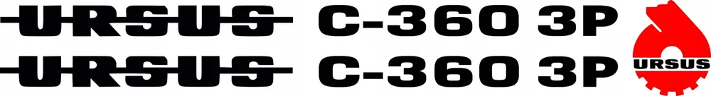 Napis naklejka Ursus C-360 3P bez tła logo grill_3 Bezpieczna płatność