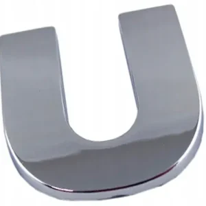 Wyprzedaż EMBLEMAT LITERA LITERKA CHROM U U DUŻA 5,6CM R0I24