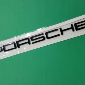 Emblemat napis do Porsche kolor Black Glossy Darmowa dostawa