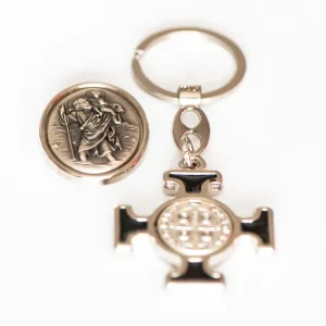 ZESTAW KATOLICKI DLA KIEROWCY 2 W 1/BRELOK CELTYCKI/NAKLEJKA Najlepsza cena