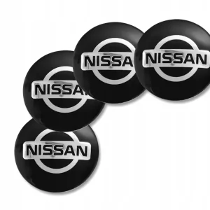 4 szt. Nissan 56 mm emblematy na dekielki kołpaki do felg aluminiowych Najlepsza cena