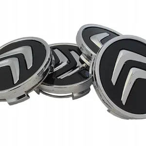 DEKLE DEKIELKI ZAŚLEPKI FELG KAPSLE CITROEN 60MM komplet 4 szt CZARNE Tylko dziś