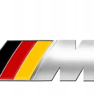 Nowość Emblemat Naklejka Wlepa Stick BMW MPower Mpakiet Przyklejana na Taśmę Auto