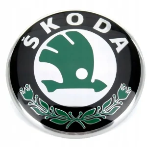Popularny EMBLEMAT ZNACZEK LOGO SKODA na PRZÓD/TYŁ 90mm do FABIA, ROOMSTER, OCTAVIA