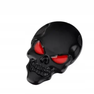 Wyprzedaż Emblemat naklejka auto czacha skull mat motocykl