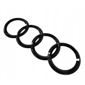 Emblemat logo do Audi Black Glossy Tył 263 mm Zwrot pieniędzy