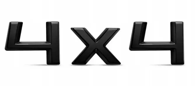Wysoka jakość EMBLEMAT LOGO NAPIS ZNACZEK DO SKODA 4X4 KOLOR CZARNY POŁYSK