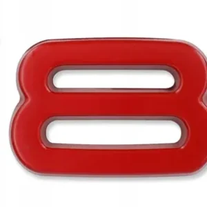 Promocja Emblemat samoprzylepny znaczek AUDI V8T 8,4x1,9 cm Czerwony