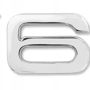 Emblemat samoprzylepny znaczek AUDI V6T 8,6x1,9 cm Srebrny Darmowa dostawa