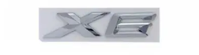 Wysoka jakość BMW X6 chrom srebrny - EMBLEMAT logo napis NAKLEJKA znaczek