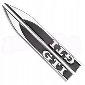 EMBLEMAT GTI na błotnik bok VOLKSWAGEN VW Golf Passat ZESTAW 2SZT. czarny Oferta