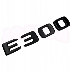 EMBLEMAT E300 tył znaczek MERCEDES naklejka PREMIUM czarny Rabat