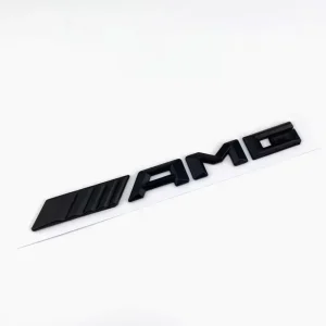 EMBLEMAT logo AMG tył znaczek MERCEDES naklejka 3D PREMIUM czarny matowy Oferta limitowana