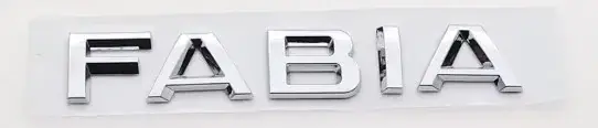 Bezpieczna płatność EMBLEMAT LOGO ZNACZEK NAPIS DO SKODA FABIA SREBRNY POŁYSK CHROM