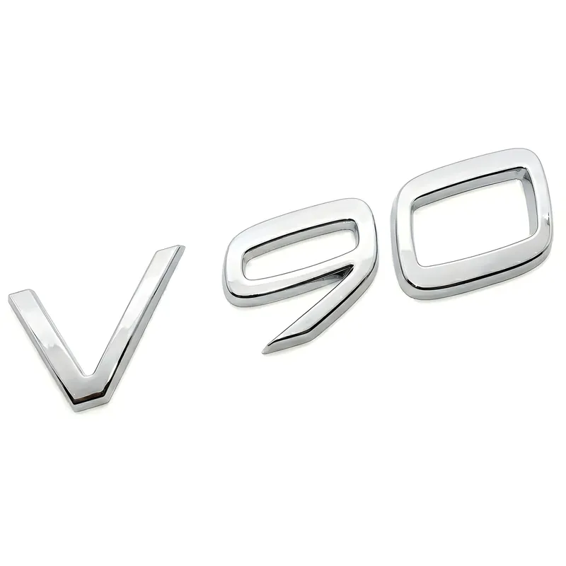 EMBLEMAT LOGO ZNACZEK LITERKI 3D NAPIS VOLVO TYLNEJ KLAPY V90 srebrny chrom Oryginalny