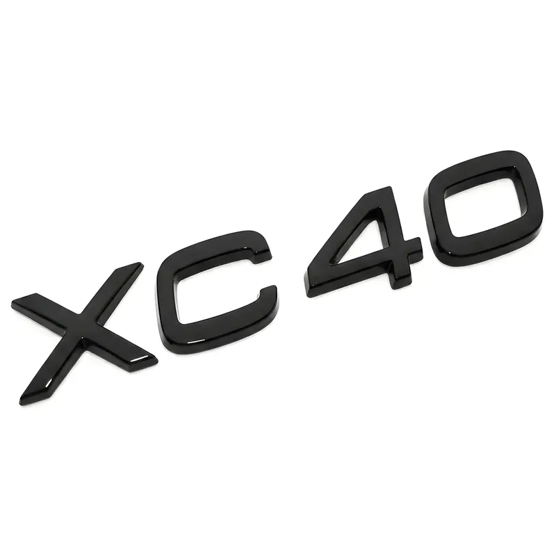 EMBLEMAT LOGO ZNACZEK LITERKI 3D NAPIS VOLVO TYLNEJ KLAPY XC40 czarny poły. Oryginalny