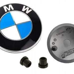 Kup teraz BMW EMBLEMAT ZNACZEK LOGO ZAMIENNIK 82mm NA MASKĘ KLAPĘ E46 E60 F10 X3 X5