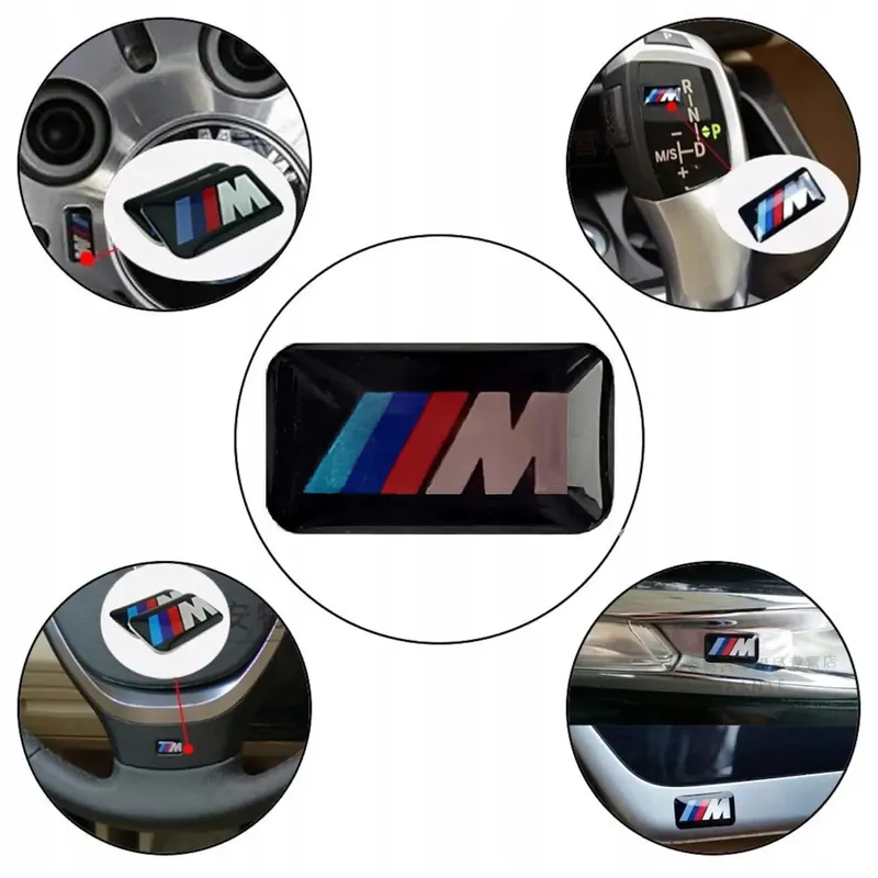 1x Logo Naklejka Emblemat BMW M POWER na felgi gałkę 17x9 mm NIE CHIŃSKA Bezpieczna płatność