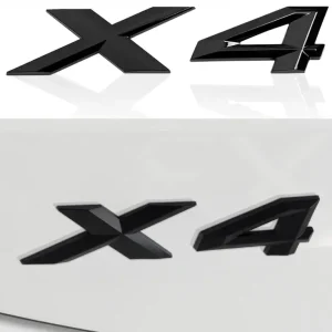 Emblemat Znaczek Napis do BMW X4 czarny połysk Wysoka jakość