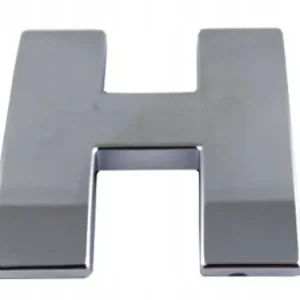 Premium EMBLEMAT LITERA LITERKA CYFRA CYFRY CHROM h