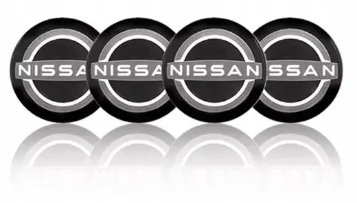 NISSAN NAKLEJKI EMBLEMATY ZNACZKI 64mm ALUMINIOWE Kup teraz