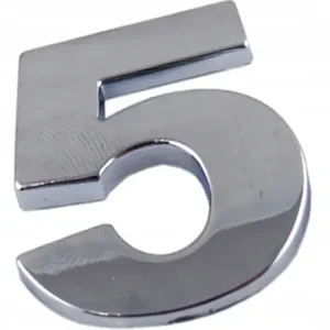 Darmowa dostawa EMBLEMAT N1L96 CYFRA CYFRY LITERA DUŻA CHROM 5 PIĘ