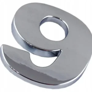 Wysoka jakość LITERA Q5G12 LITERKA CHROM 9 DZIEWIĘĆ EMBLEMAT CYF