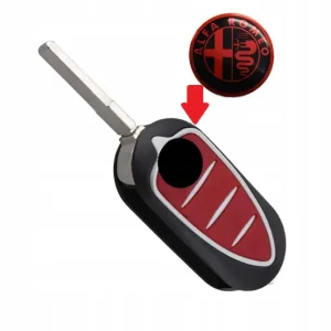 ZNACZEK EMBLEMAT ALUMINIUM DO ALFA ROMEO 14mm KLUCZYK PILOT Tani